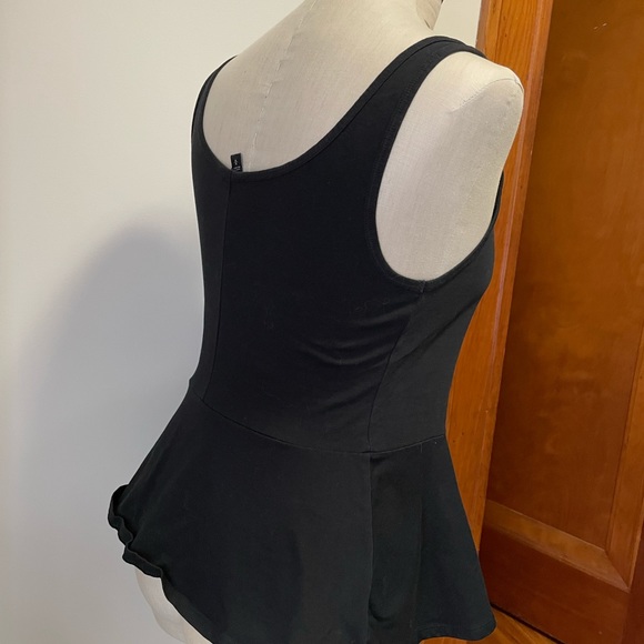 Express black peplum tank top medium - Picture 4 of 5